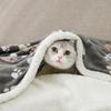 Flannel Sherpa Double-Layer Pet Blanket - Thick, Cozy Dog Bed Mat