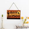 Wooden Halloween Doorplate Decoration Pendant Decoration Horror Festival Atmosphere Door Hanging