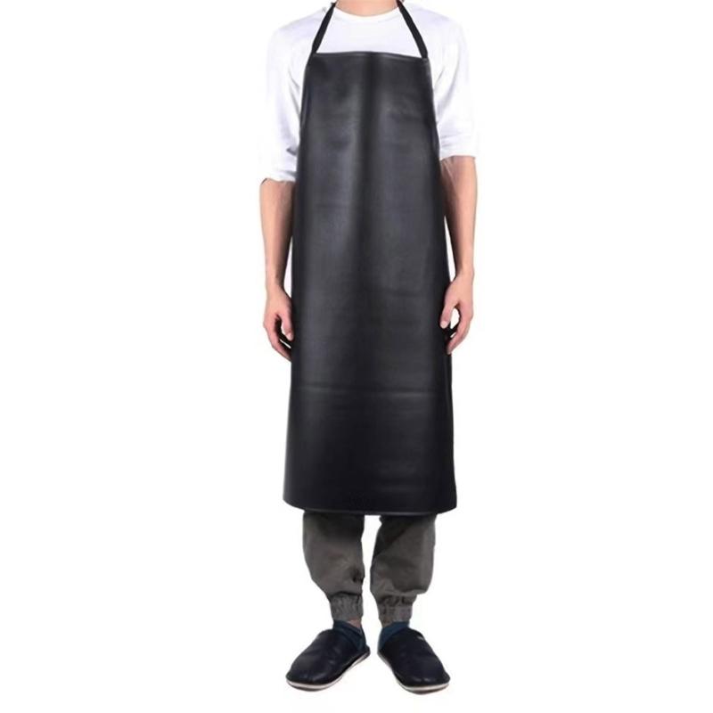 Pu Leather Apron Extra Long Grilling Apron Work Aprons for DishWashing,Cleaning Fish,Gardening,Butcher Dog Grooming