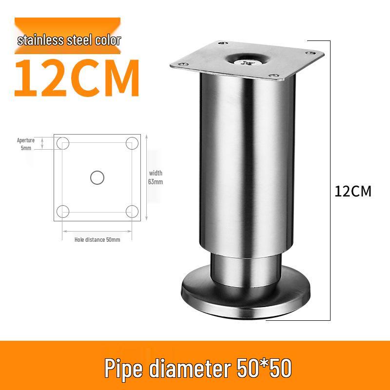 Adjustable Stainless Steel Furniture Legs for Sofa, Coffee Table, TV Cabinet, or Bed