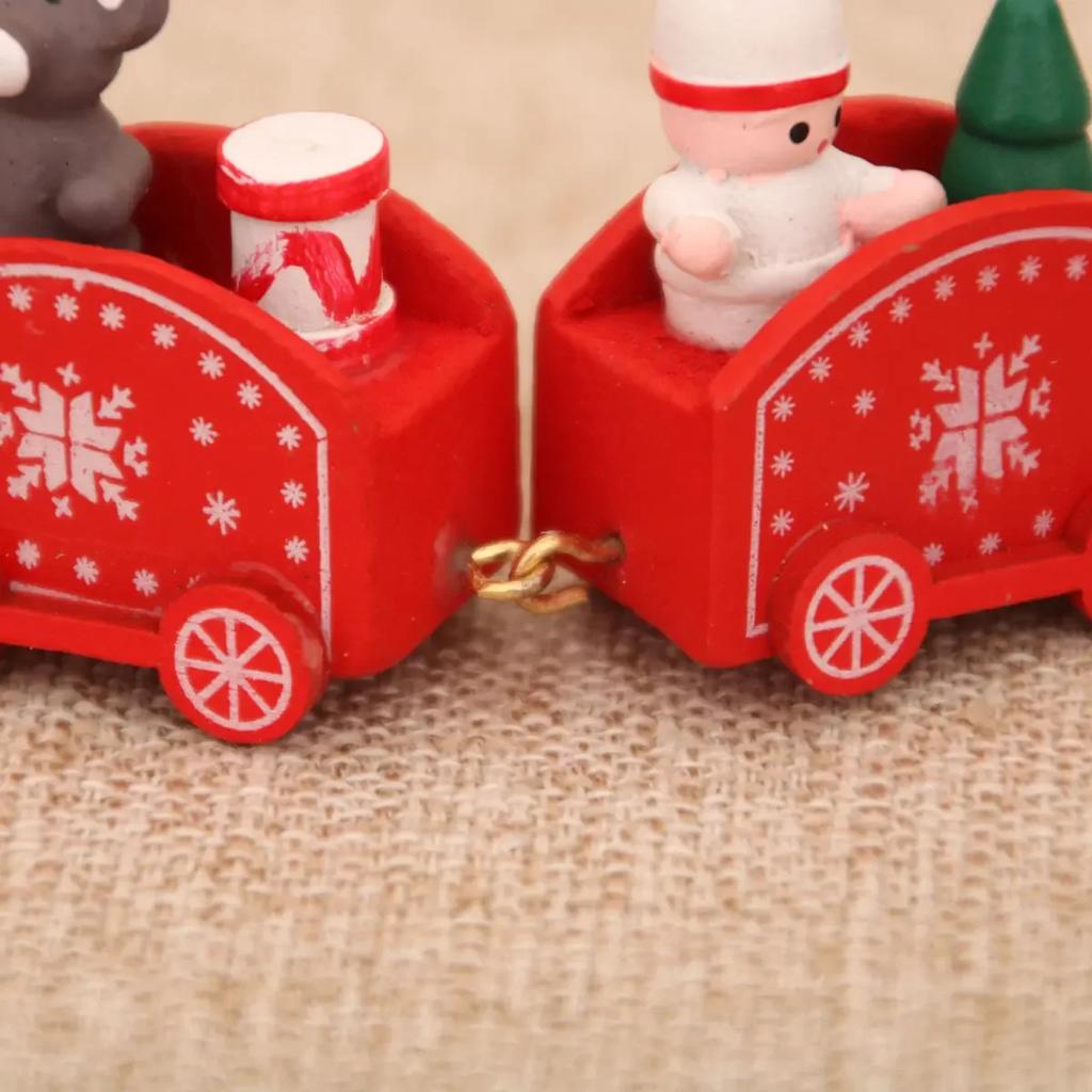 Wooden Christmas Small Train Xmas Ornaments Merry Christmas Decor for Home Happy New Year 2025 Creative Kids Naviidad Gifts Gift