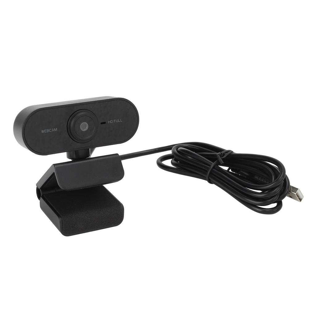 Webcam 1080P HD Built in Microphone USB2.0 Plug and Play Online Class Video Live Camera for Desktop Laptop PC