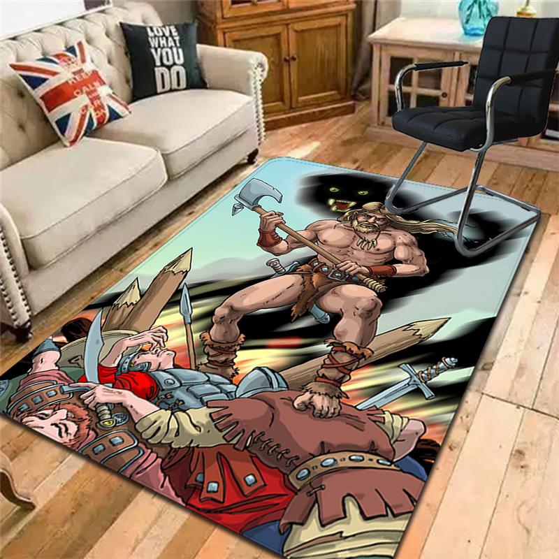 Grognak the Barbarian Rug Floor Mat for Living Room or Bedroom Soft and Comfortable Carpet a Gift for Birthday and Holiday.SFF0917275