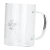 350ml Transparent Milk Cup Coffee Mug Tea Glass Drinkware with Handle for Kitchen Supplies(Five Pointed Star )