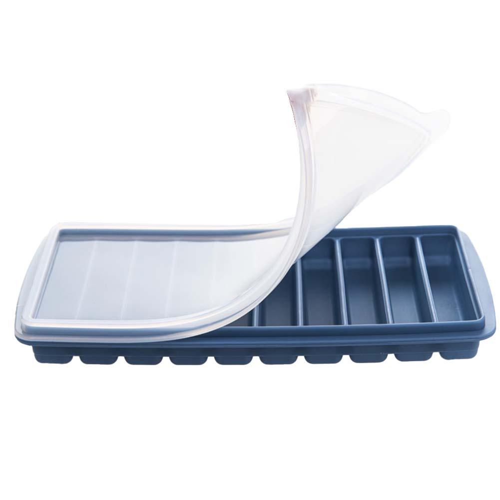 

10 решеток, формочки для льда в форме палочки, поднос с крышкой, антипригарное выталкивающее цилиндрическое силиконовое формочки для льда, форма для желе и шоколада