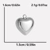 3pcs Gold/Silver Color Love Stainless Steel Heart Charm Pendants For Jewelry Making Supplies Handmade Earring Necklace Materials