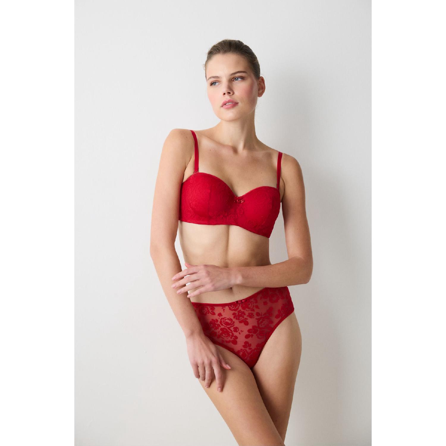 

Lotus Devore Red Bra 75B червоний