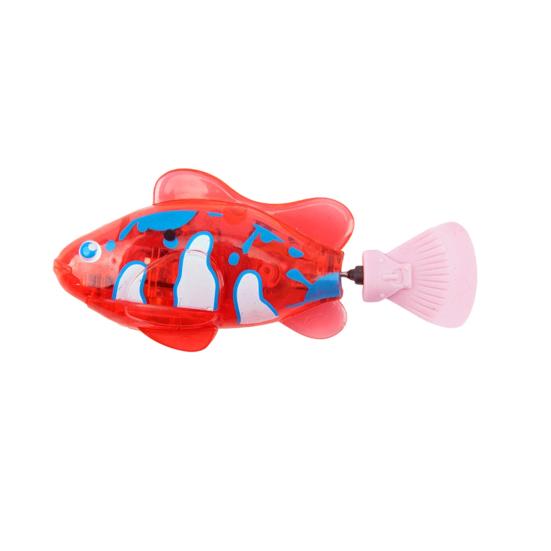 Swimming Fish Toy with LED Light Waterproof Battery Powered Simulation