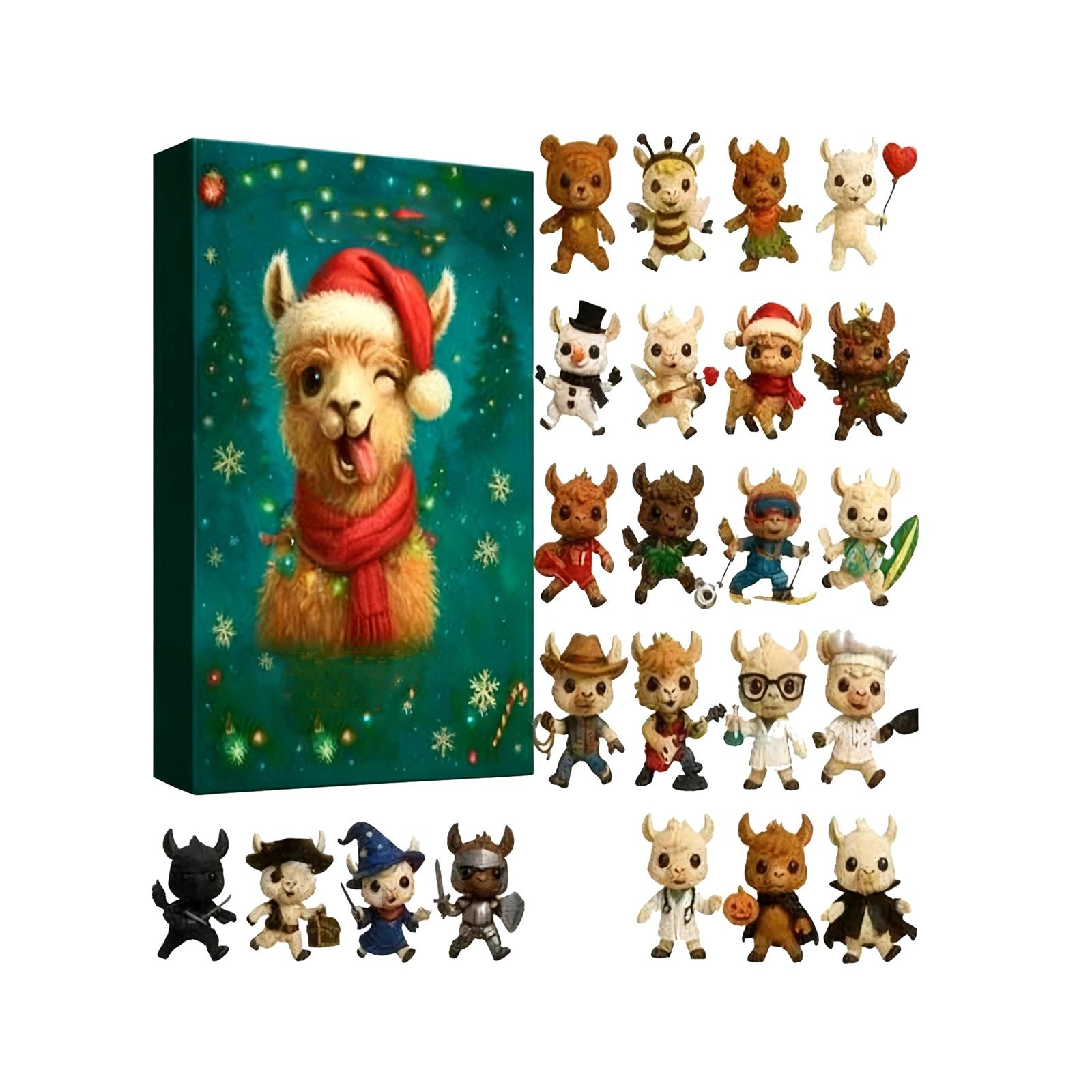 

1 шт. 2D Собачий Адвент-календарь Обратный отсчет Украшение на Рождественскую елку Акриловая подвеска One Size