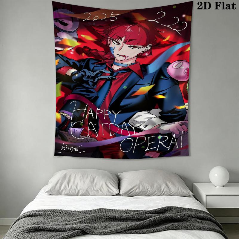 Iruma kun Wall Tapestry Aesthetic Wall Hanging Printed Fabric Blanket Decorative Tapestries for Bedroom Living Room Home Decor