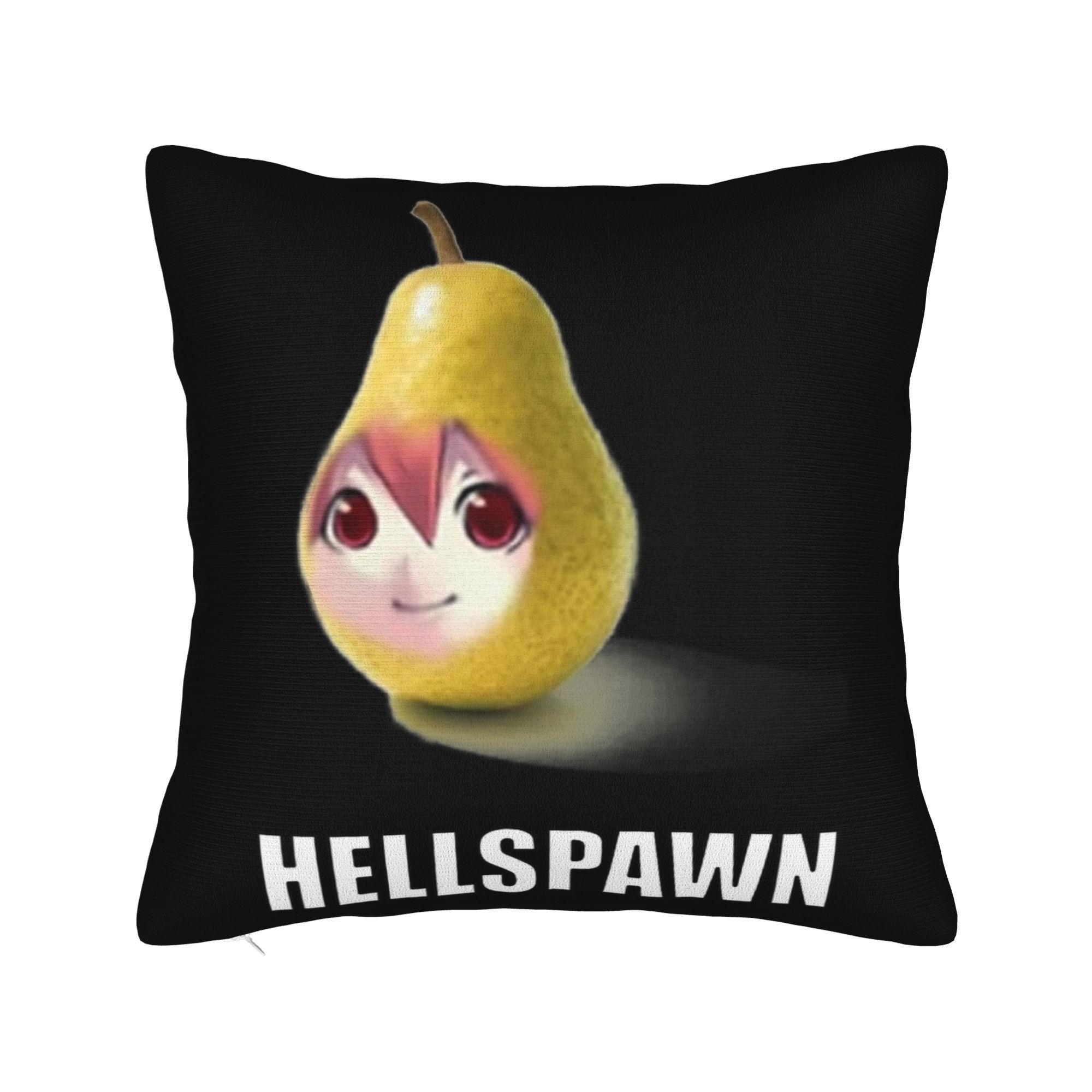 

Pearto Creative Kasane Teto Expression Pillowcase Printed Fabric Cushion Cover Decor Funny Pear Throw Pillow Case Cover Square 12x12Inch