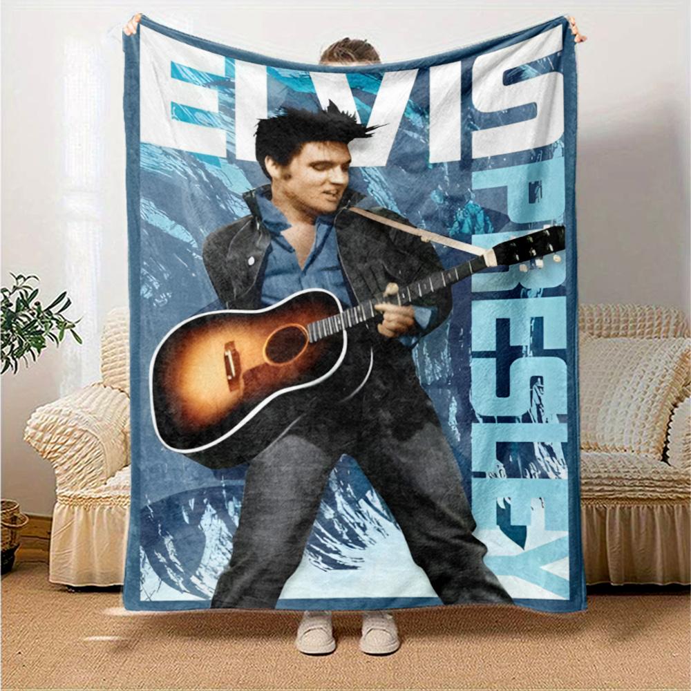 Elvis Presley Blanket Soft Warm Cozy Suitable For Office Bed Office Chair For All Occasions Stylish Decor Gift For Travel Home Birthdays