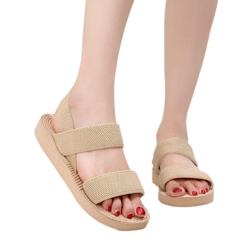 Sandali Donna Moda Estiva Suola in Corda di Canapa Romana Pantofole Sandali Fondo Piatto Moda Studente Estate