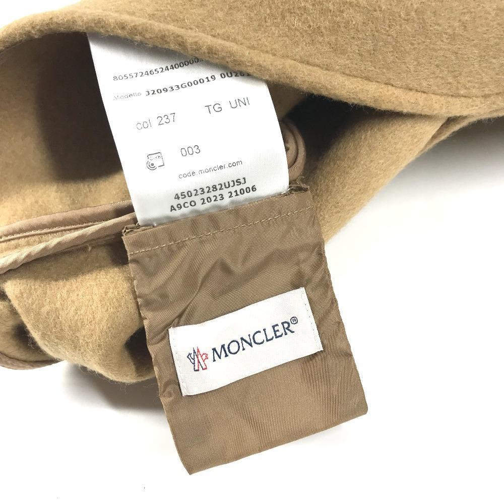 MONCLER logo PONCHO CAPE Apparel Outerwear Haori Tops poncho wool / Nylon Beige