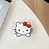 Cartoon Kt Cat Flip Mirror Mobile Phone Airbag Bracket Paste Type Portable Makeup Mirror Retractable Ring