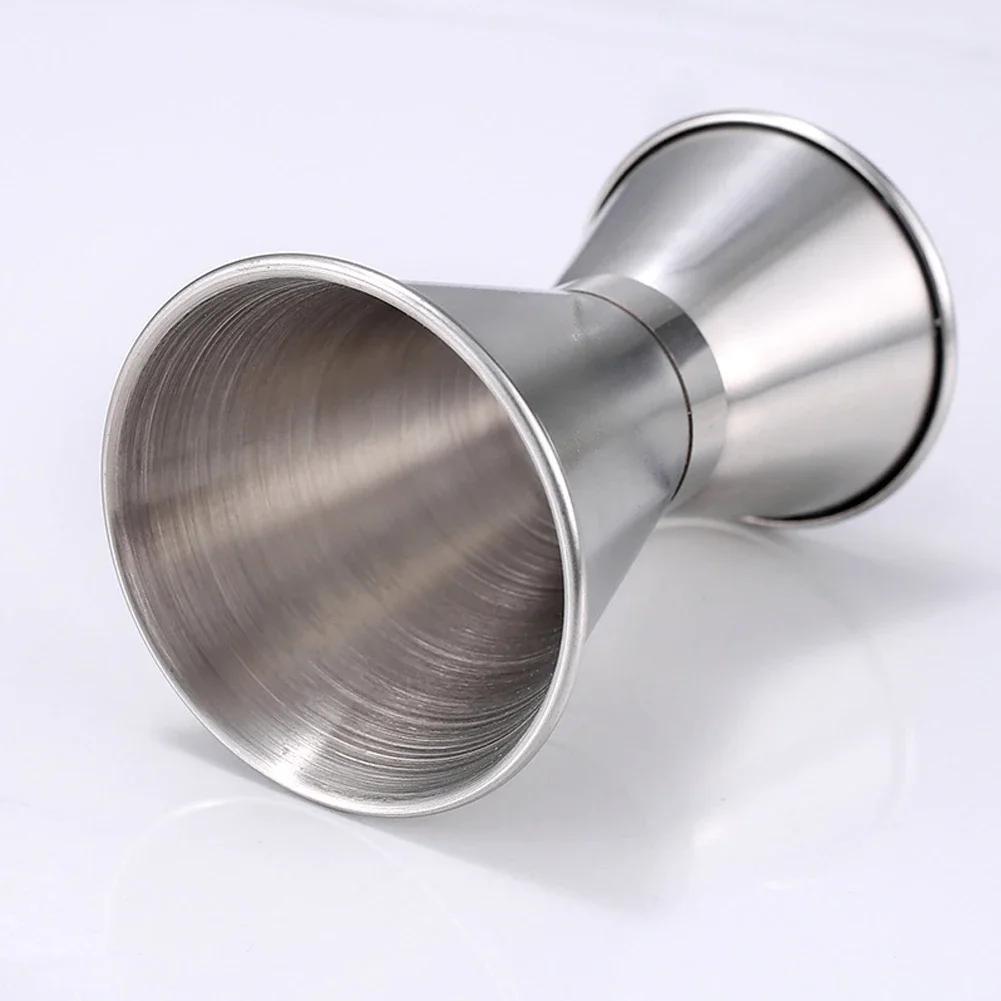 15/30ml 25/50ml 30/60ml Stainless Steel Measuring Cups Bar Party Wine Cocktail Shaker Dual Shot Jigger Liquid Drinks DIY Tool