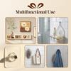 No Need To Punch Holes No-Drill Screw Stickers Transparent Seamless Nail Free Stickers Wall Mounted Acrylic Key Bag Hooks