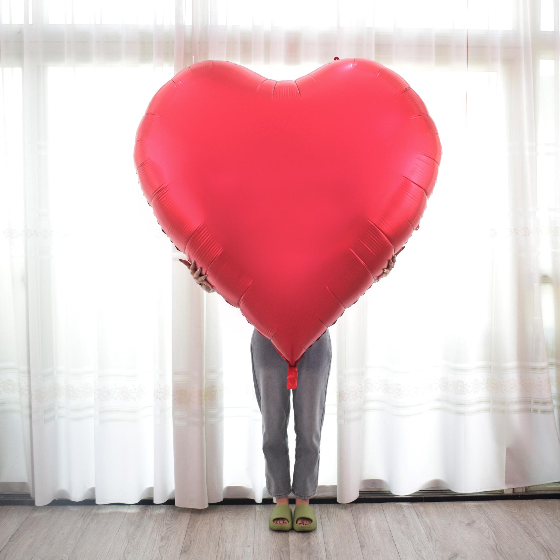 

60Inch Love Heart Foil Balloon for Propose Parties Decoration Oversize Balloon Love Balloon for Valentine s Day Wedding Decor 60inch красный
