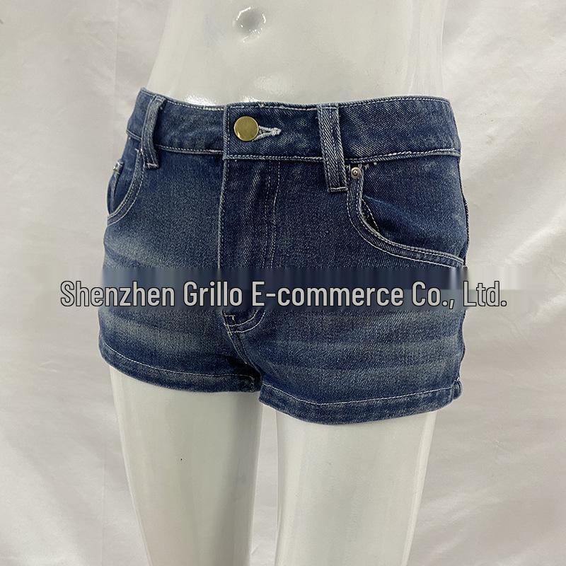Spring Fashion High Street Sexy Sweet Printed Denim Shorts