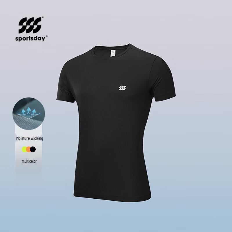 HLA Men s Sport Round Neck Short Sleeve T-Shirt 3XL