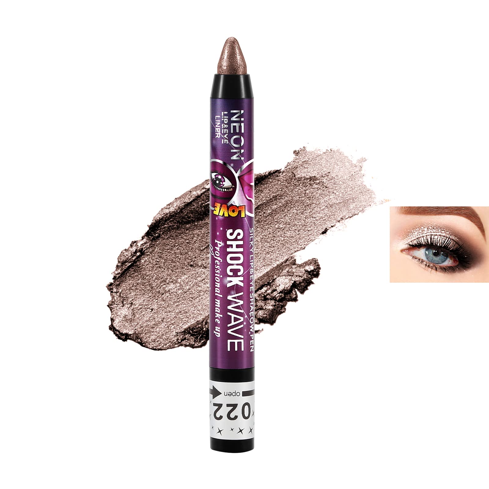 

Boobeen 2 в 1 Тени для век и цвет для губ, кремовые, с шиммером, гладкие, яркие тени для век, праймер для теней, макияж тенями в стике и карандаше, карандаш, база, не размазываются