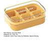 Ice Cube Mold with Sealed Lid 6 Cavity Push-Type Design No Spill Stackable Ice Tray for Pure Odor-Free Easy-Release Reusable