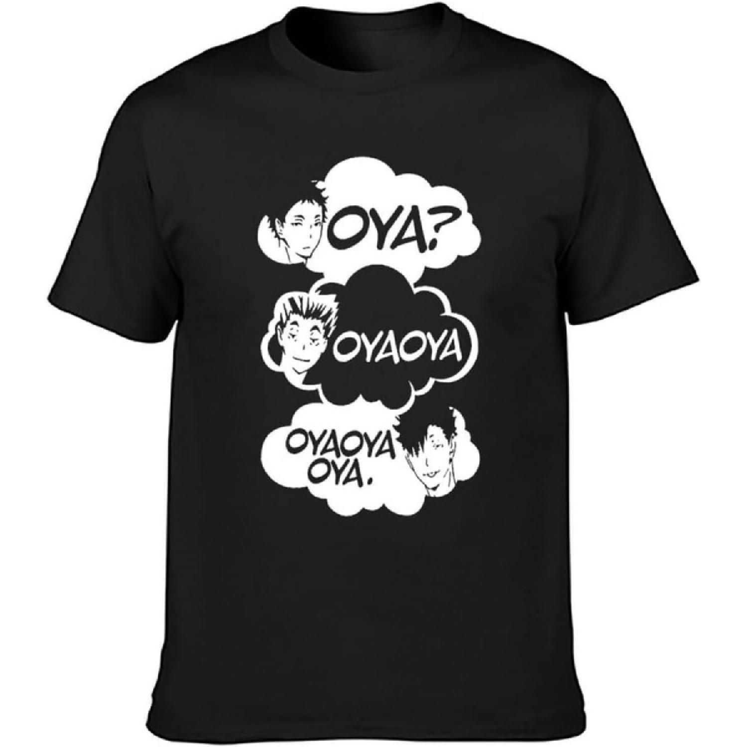 COCKCON & STORY OYA OYA OYA Haikyuu Kuroo Anime Bokuto Manga Shoyo Volleyball Creative T-Shirt Mens Black Tees Unisex Shirt XXXXXL разноцветный