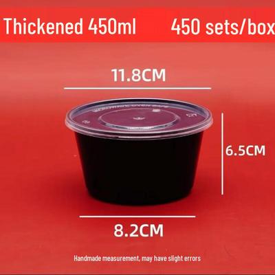 Thickened Round Disposable Plastic Takeaway Containers