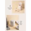 Non-slip Small Trash Can with Lid Round/Triangle Plastic Waste Bin Mini Desktop Trash Can  Kitchen