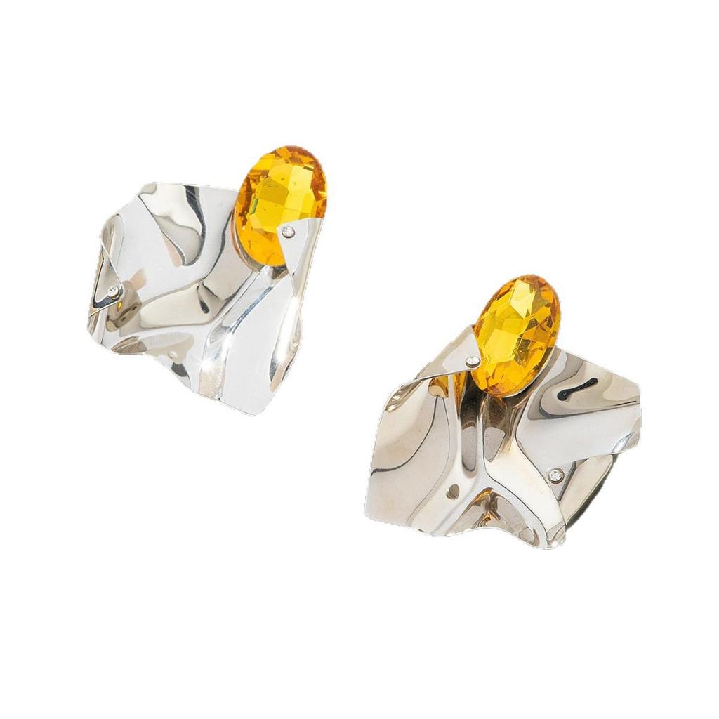 Women’s High-Class Geometric Pleated Liquid Earrings