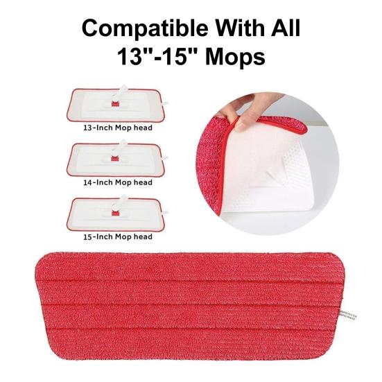 1/4Pcs Mop Pad Efficient Performance Wet/Dry Cleaning Trawl Pads Pet