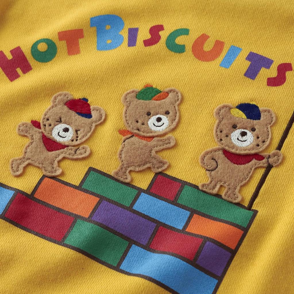 MIKIHOUSE HOT BISCUITS Sweatshirt, Boys and Girls, Baby, Children's Clothing, Yellow, 100cm, 73-5601-686