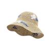 Flower Straw Hat Women'S Summer Hollow Sunshade Sunscreen Woven Bucket Hat French Seaside Beach Vacation Hat