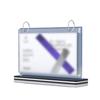 Clear PVC Menu Display Stand Sturdy Base Tabletop Loose-leaf Rack Pageable Folder  Retail Stores
