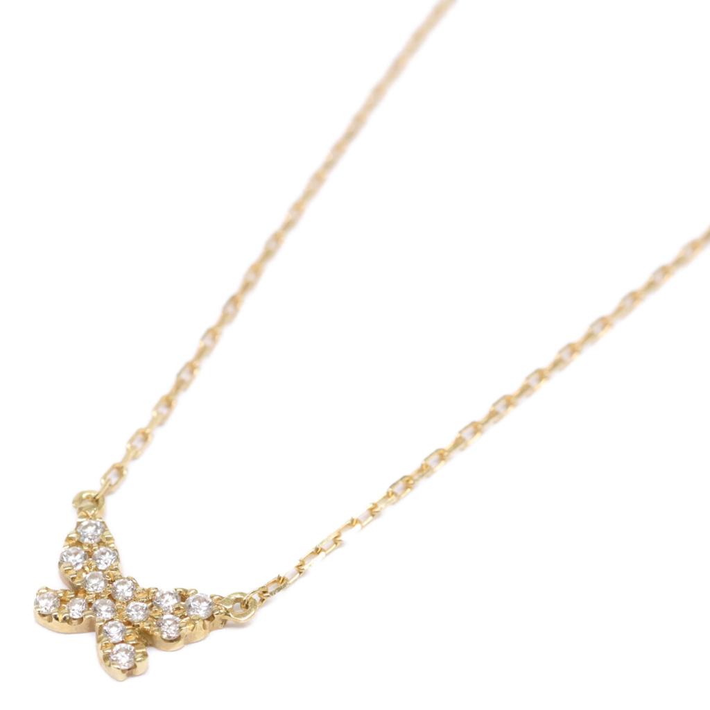 AHKAH K18 0.06ct Diamond Butterfly Pave Bracelet Yellow GoldUsed