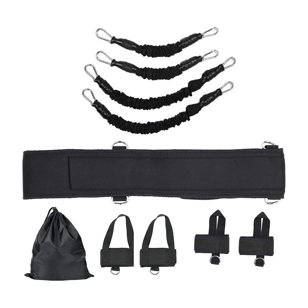 Adjustable Waist Strap 140lbs Home Fighting Jump Resistance Training Device Boxing Resistance Bands Set