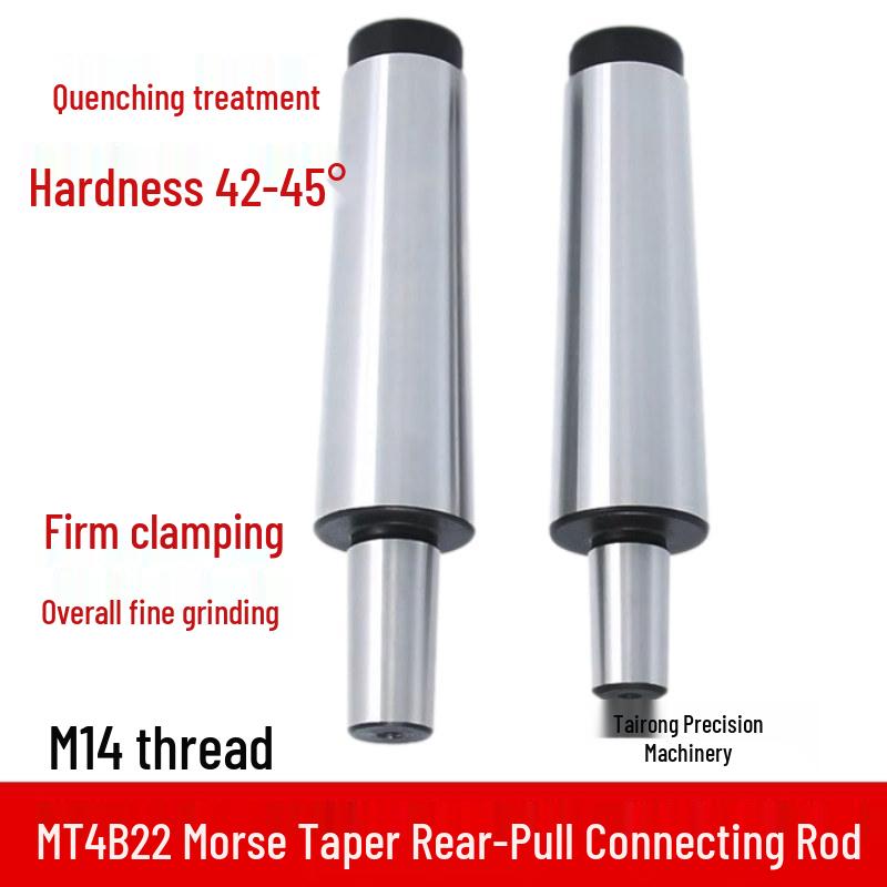 MT4 B22 Morse Taper Pull-Back Drill Chuck Connection Rod with Rear Threading