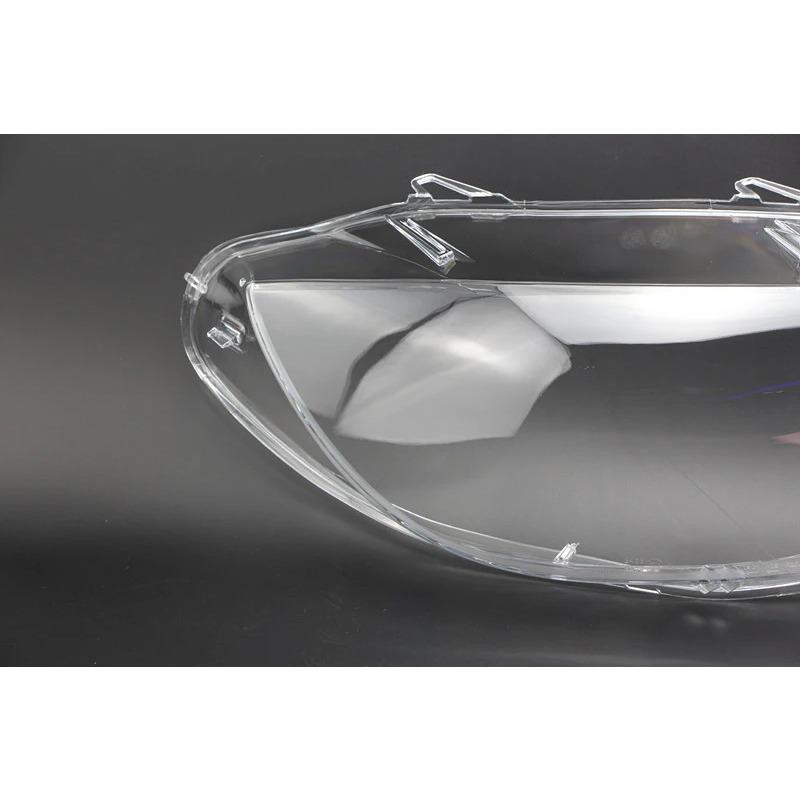 Car Front Headlight Lens Cover For BMW X6 E71 2008-2014 Transparent Left Right Headlamps Lampshad Glass Lamp Shell Masks