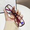 New middle-aged and elderly fashionable and elegant women's street stall lantern reading glasses anti-blue full-frame high-end far-sighted glasses