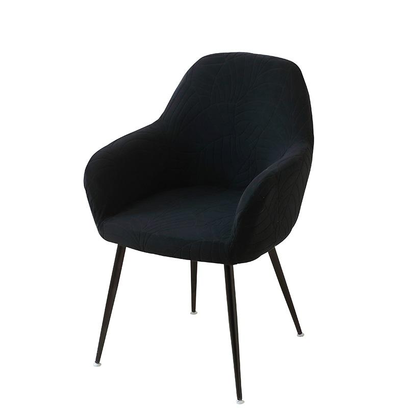 Leaves Jacquard High Arm Chair Cover Elastic Curved Office Chair Covers Anti-Slip Dining Chair Slipcover For Living Room Kitchen