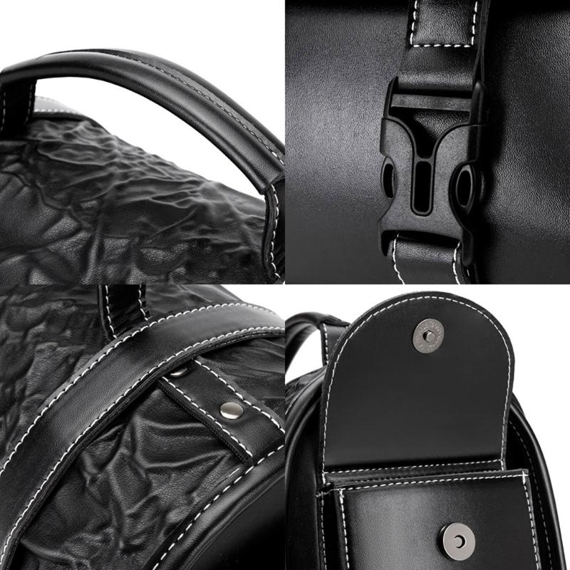 Kantige Totenkopf Motorrad Satteltasche Synthetisches Leder Werkzeugtasche mit Gothic-Stil & Geräumigem Innenraum für Motorräder