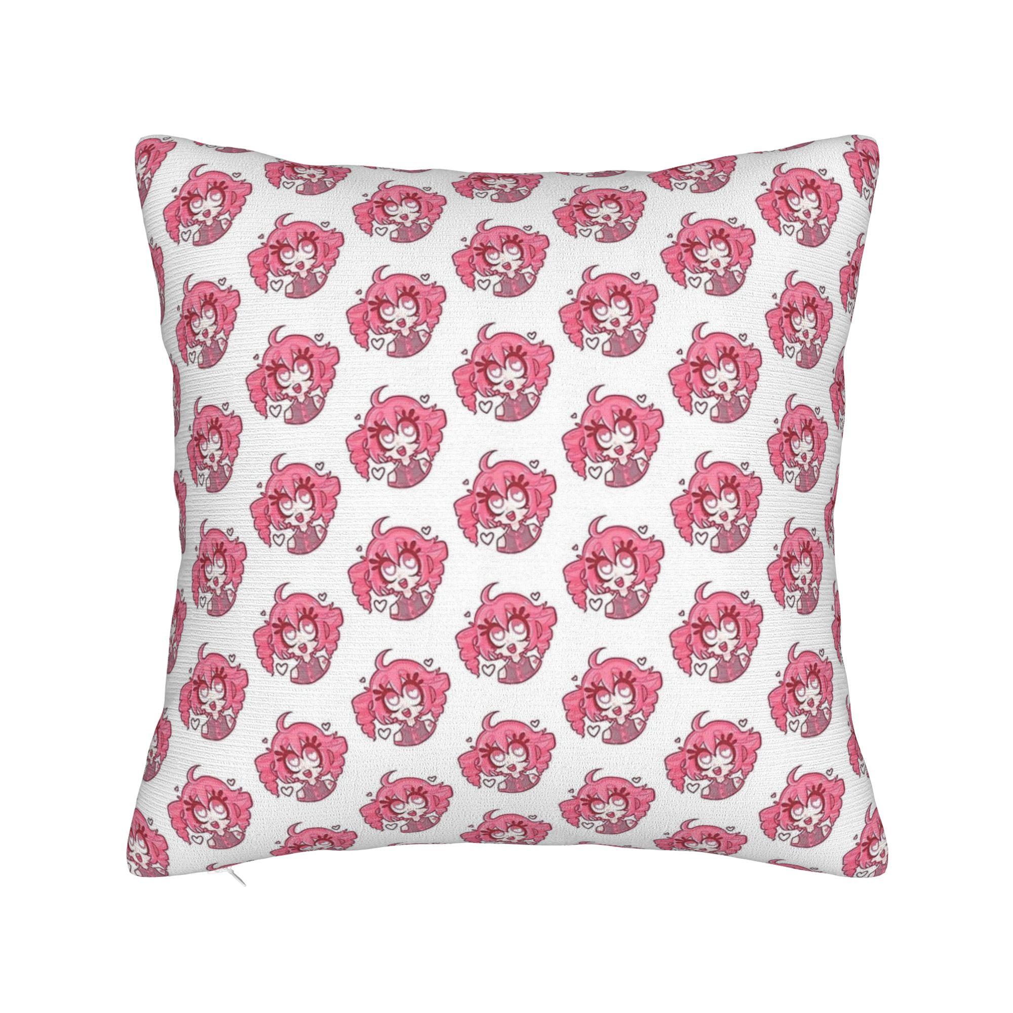 

Pillow Case Pearto Poteto Anime Kasane Teto Virtual Singer Square Pillow Cover Cushion Cover Pillowcases For Sofa Car Home Decor 30x30cm 12x12in