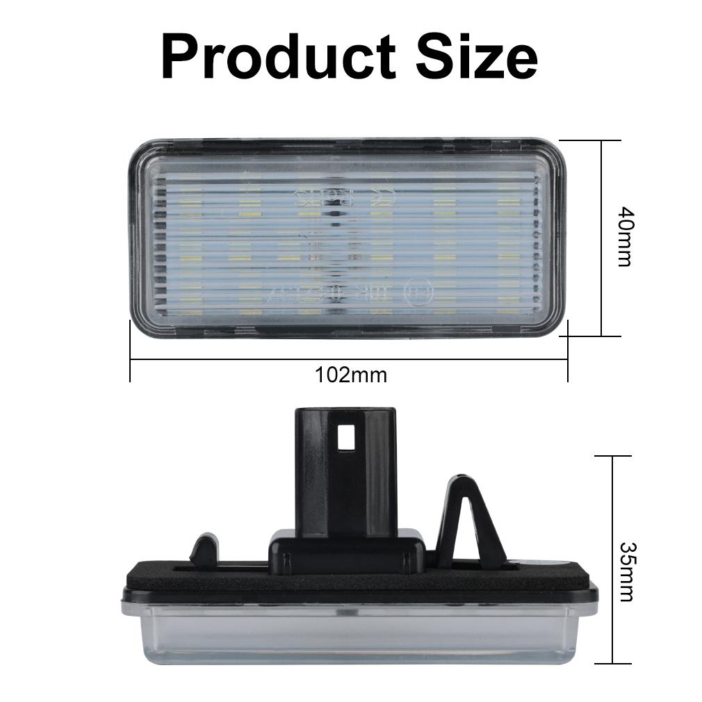 2 Pezzi Luce LED Targa Per Lexus LX470 LX570 GX470 Per Toyota Land Cruiser Prado J100 J120 J200 Reiz Mark X Lampade Targa