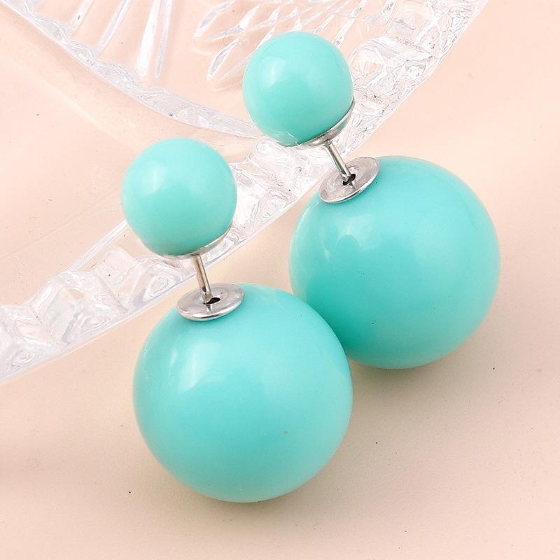 1 Pair Gorgeous Multi-color Acrylic Ear Clip Eardrop Earrings Pendant Ear-Rings Gift for Girl