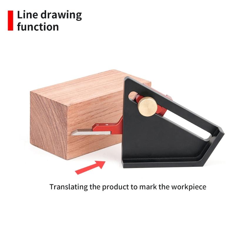 Depth Gauge Portable Aluminum Altimeter Multifunction Height/Depth Measuring Tool for Blades and Router Bits