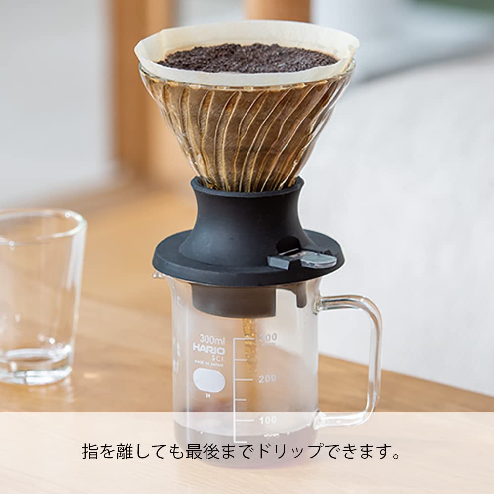 Hario Immersion Dripper Switch 360 Easy Extraction with Just a Press Yield 360ml Black Made In Japan SSD-360-B