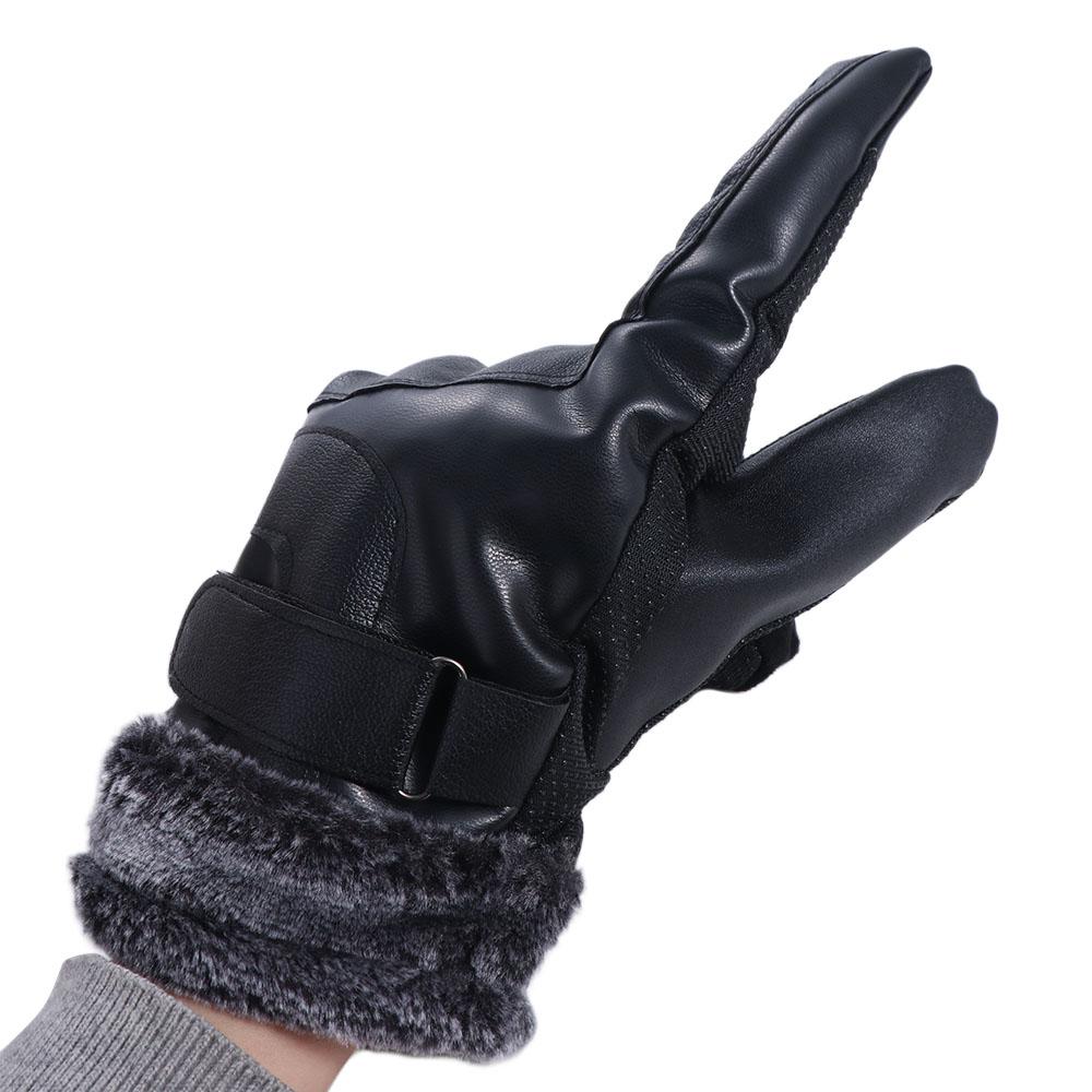 Male Windproof Gloves Keep Warm Motorcycle Full Finger Mittens  Driving