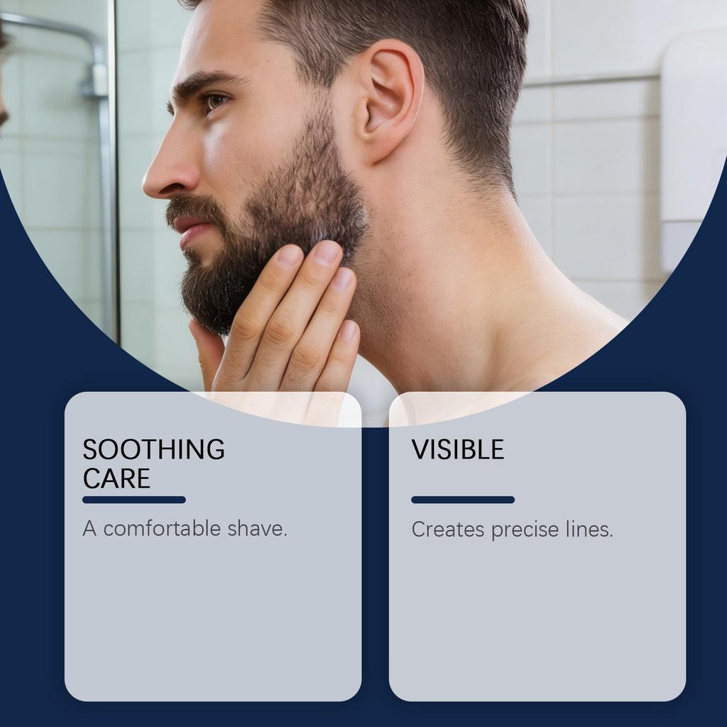 Men's Smooth Shaving Cream - Daily Use Shaving Product With Refreshing And Non-Greasy Texture, Light And Gentle Care Cream