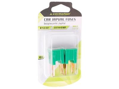 Fusibles JAPVAL TYPE M 40A, 2 pièces.