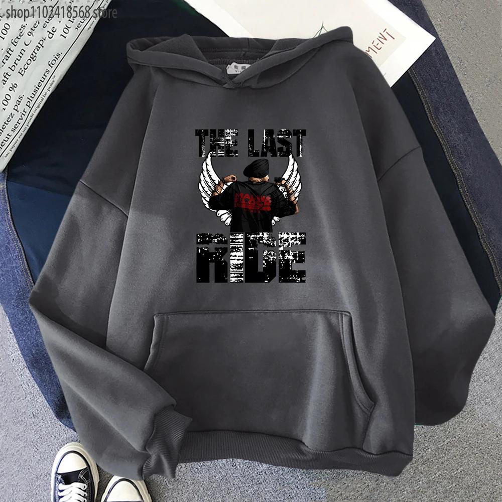 Sidhu Moose Hoodies Wala The Last Ride Buchstabenaufdruck Sweatshirt Herren/Damen Lässig Woter Kleidung Damen Tops